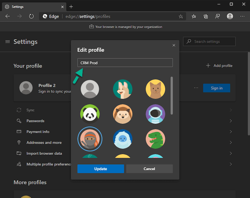 Login Multiple CRM Accounts In Microsoft Edge